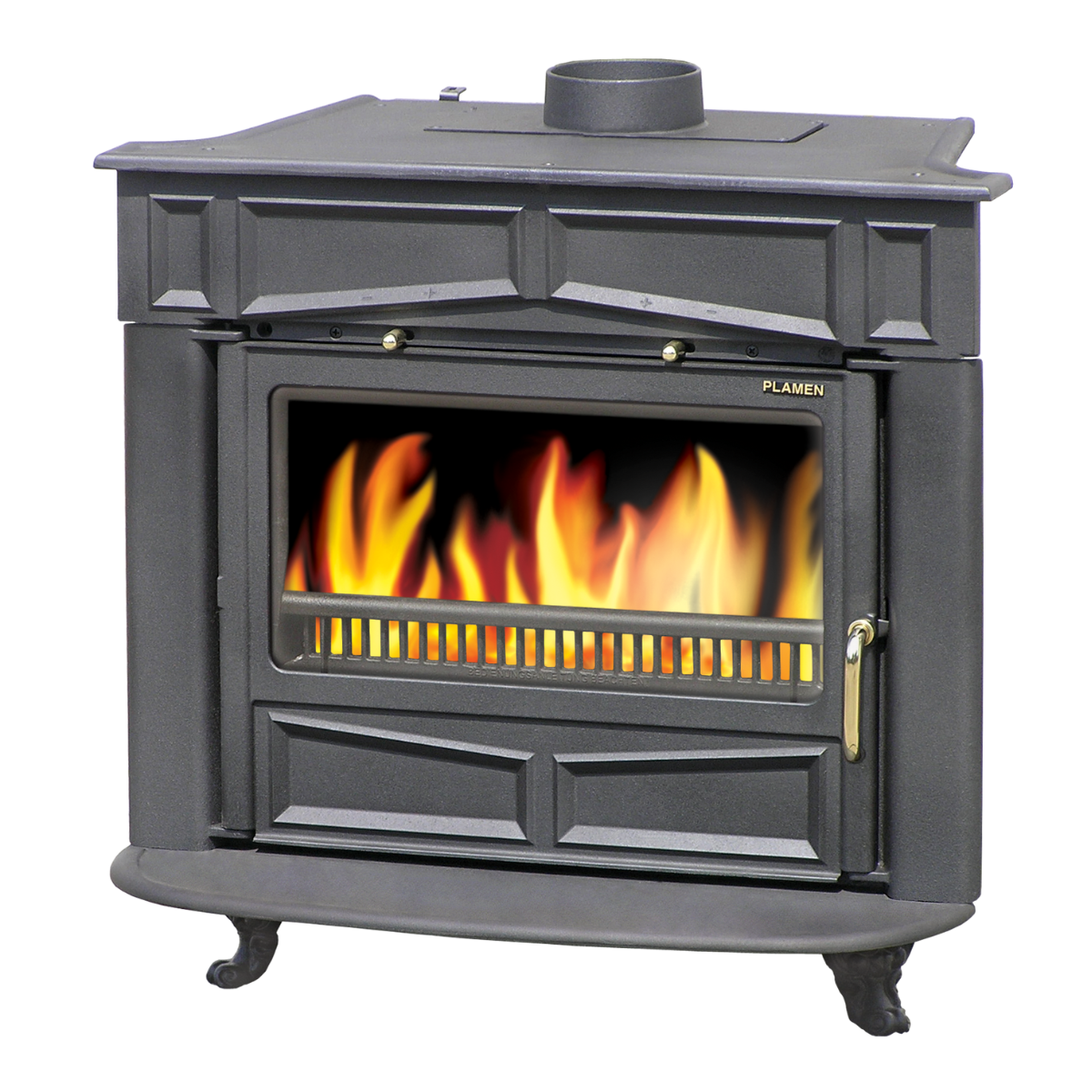 Kamin PLAMEN Glas Franklin